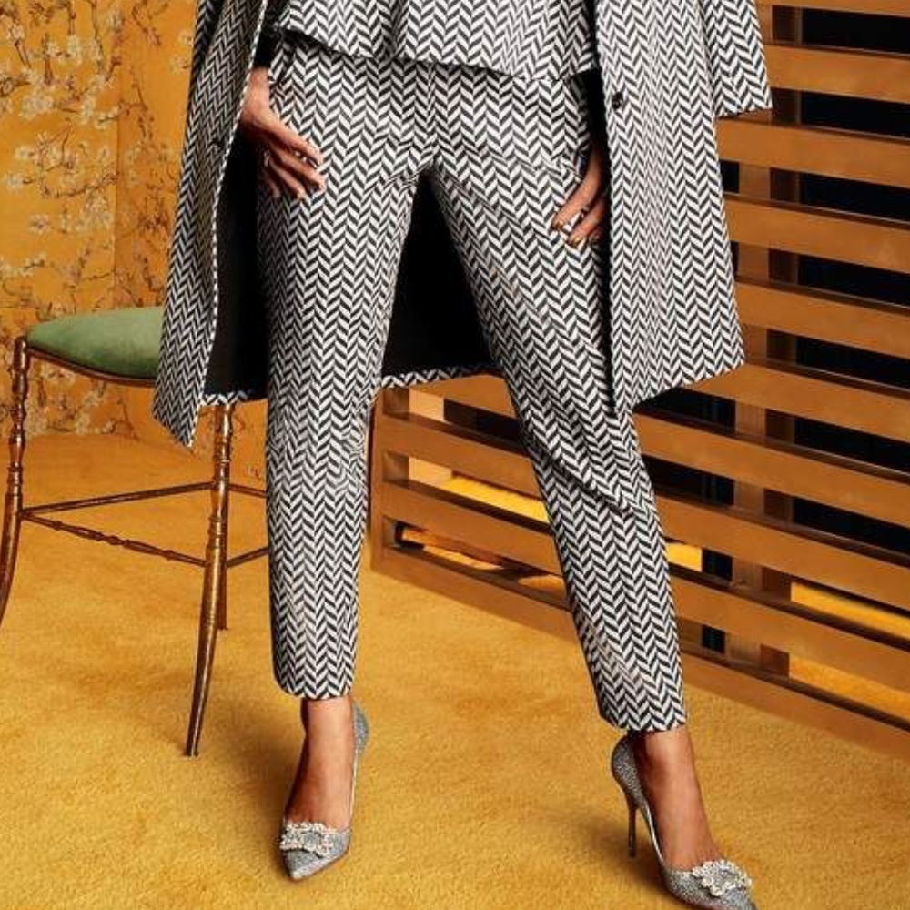 New York & Co. by Eva Mendes Chevron Tailored Pants